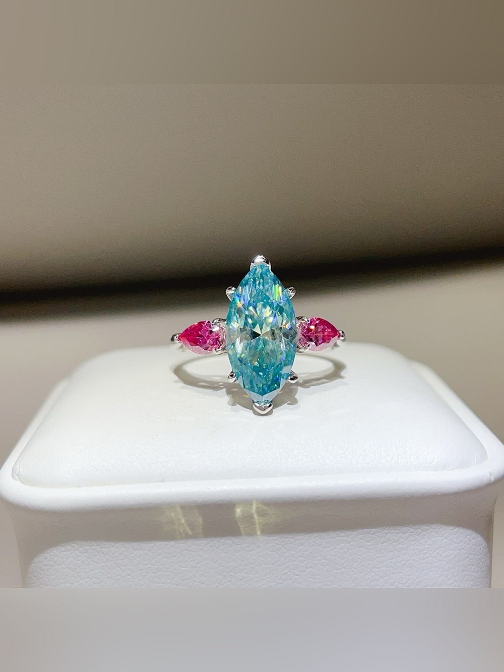 6 Carat 925 Sterling Silver Moissanite Ring